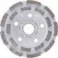 Pildil on Bosch Expert for Concrete teemantlihvketas, millel on näha ketta struktuur ja tehnilised andmed.