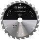 Pildil on Bosch Standard for Wood saeketas, millel on näha ketta mõõtmed ja hambad.