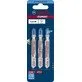 Pildil on Bosch EXPERT Stainless Steel T 118 EHM tikksaetera komplekt, mis sisaldab kolme saetera.