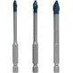Plytelių grąžtų rinkinys Bosch EXPERT HEX-9 HardCeramic 5/6/8 mm, 3 dalių