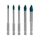 Plytelių grąžtų rinkinys Bosch EXPERT HEX-9 HardCeramic 4/5/6/8/10 mm, 5 dalių