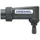 Pildil on must Dremel nurgaadapter 575, millel on Dremeli logo ja mis on mõeldud kasutamiseks Dremeli tööriistadega.