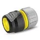 Pildil on Kärcheri universaalne vooliku üleminek Premium, mis on mõeldud 1/2″, 5/8″ ja 3/4″ voolikutele.