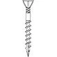 SENCO wood screw 4.2 x 55 mm, collated, stainless AISI304, D25, brown 1000 pcs