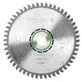 Pildil on Festool saeketas ALUMINIUM/PLASTICS HW 160x2,2x20 TF52, millel on näha saehambad ja tootja logo.
