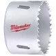 Pildil on Milwaukee Bi-Metal augusaag, millel on näha saagimiseks mõeldud hambad ja Milwaukee logo.