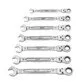 Articulated Open-End Wrench Set Milwaukee MAX BITE 8-17 mm, 7-piece