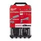 Pildil on Milwaukee 28-osaline 1/4" padrunite komplekt, mis on pakitud PACKOUT kohvrisse.