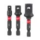 Milwaukee socket adapter set 1/4" - 1/4" / 3/8" / 1/2"
