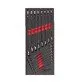 Open-end Wrench Set Milwaukee MAX BITE, for tool trolley, 8-22 mm, 15-piece