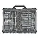 Pildil on Milwaukee 63-osaline 1/4" ja 1/2" padrunite komplekt PACKOUT kohvris.
