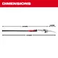 Milwaukee Telescopic Pruning Saw/Cutter 2-4.8 m
