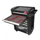 Milwaukee tool set with grey tool cart 206-piece