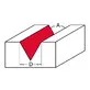 Фреза Milwaukee лазерная 12,7 x 11 x 57,2 мм 60°, с хвостовиком 8 мм