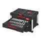 Milwaukee chucks set PACKOUT™ with 4 drawers in a tool case 244-piece