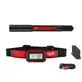 Pildil on Milwaukee pealamp IR HL450 ja pliiatslamp IR PL250 koos lisatarvikutega.