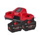 Аккумулятор Milwaukee M18 FB12 12 Ah 2 шт + зарядное устройство M18 DBSC