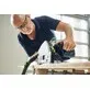 Pildil on Festool akusukelsaag TSC 55 KEB-Basic, mis on ilma aku ja laadijata ning millel on näha saeketas ja...