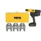 REMS pipe press Mini-Press 22V ACC Basic-Pack + steel sheet case + 3 press jaws