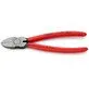 Pildil on punaste käepidemetega Knipex 72 01 180 plastmassi diagonaallõikurid.