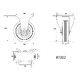 VOREL rubber wheel 100 mm