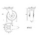 VOREL polyamide wheel 100 mm