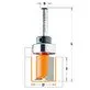 Cmt finger router bit S=8 mm, D=16x20 mm, with bearing