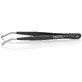 Pildil on musta värvi Knipex positsioneerimispintsetid, ESD 92 16 02ESD, millel on valged otsad.