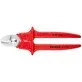 Pildil on punaste ekstrusioonplastkattega käepidemetega Knipex kaablikäärid, mille pikkus on 230 mm ja mis on mõeldud...