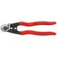 - Knipex forged wire rope cutter, 190 mm -

<p><strong>Professional tool for cutting and crimping wire ropes, cable sleeves, and end caps</strong></p>

<p><strong>A high-performance tool for repairs, metal constructions, trade fair construction, etc.</strong></p>

<p>Knipex wire rope cutters are perfect for situations such as: replacing a broken clutch cable on a classic car when original parts are unavailable, or when trailer handbrake cables are made from metric cable. These cutters are the ri