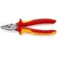 Knipex Crimping Pliers VDE 180 mm, 0.25 - 16 mm² for cable sleeves