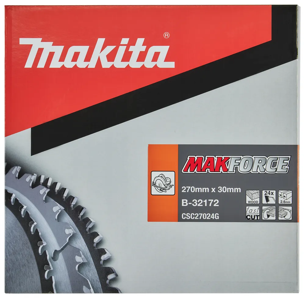 Makita pjūklo diskas MAKFORCE 270 x 30 x 2,6 mm 24T 20°