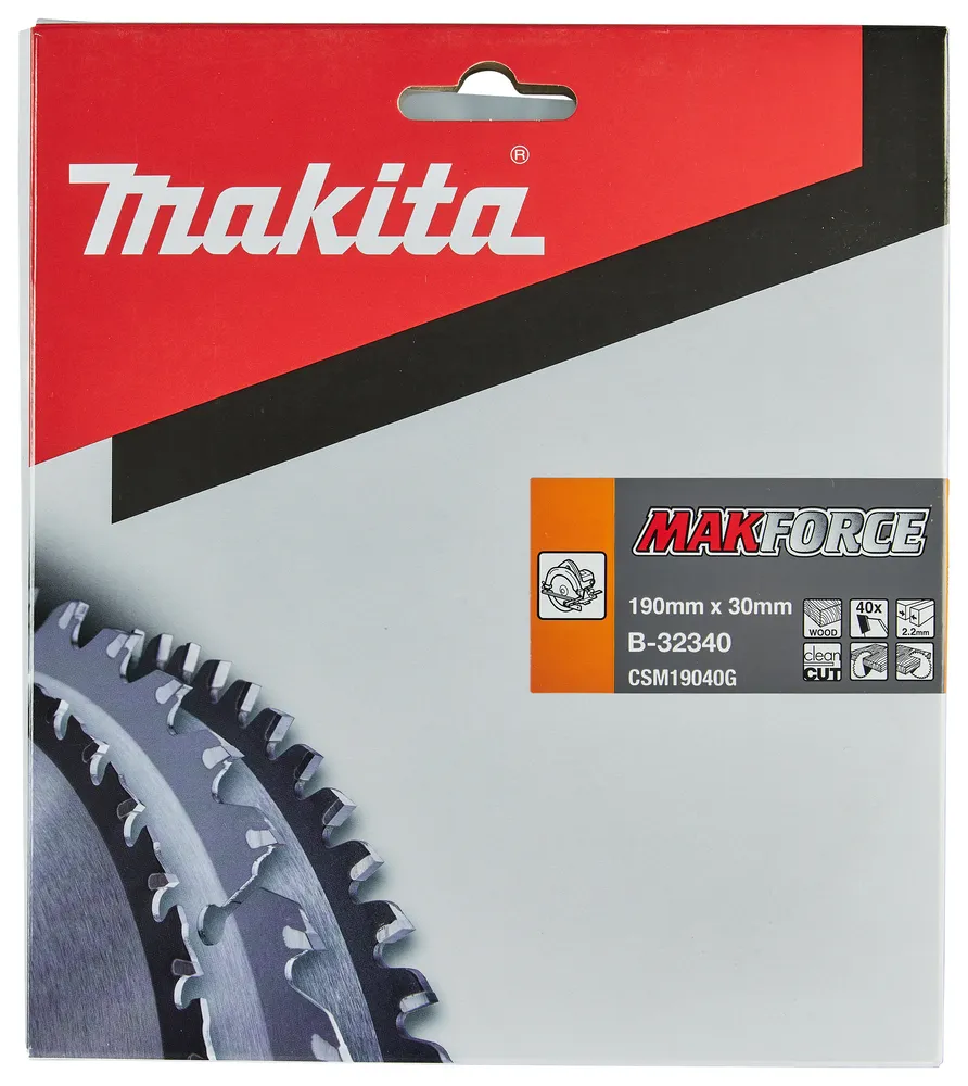 Makita saeketas Makforce 190 x 30 x 2,2 mm 20° T40