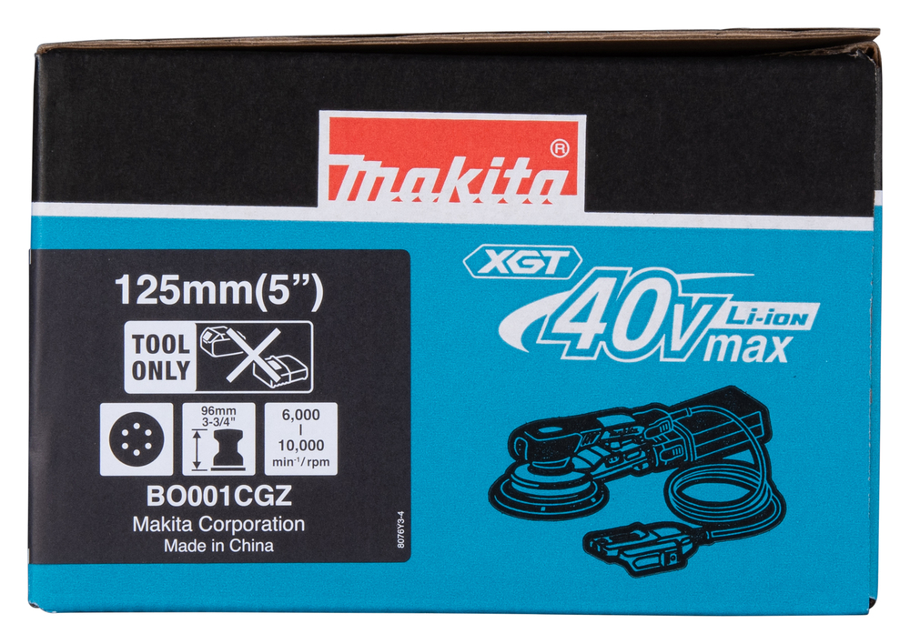Makita аккумуляторная эксцентриковая шлифовальная машина BO001CGZ, без аккумулятора и зарядного устройства