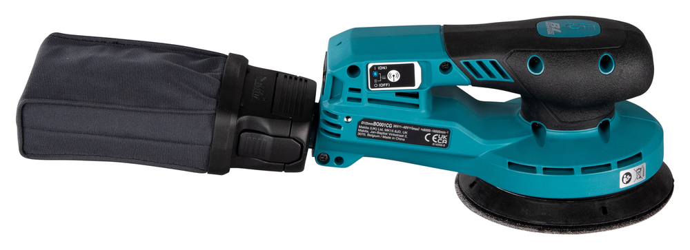 Makita аккумуляторная эксцентриковая шлифовальная машина BO001CGZ, без аккумулятора и зарядного устройства