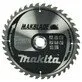 Pildil on Makita saeketas MAKBLADE, mõõtmetega 260x30x2,3mm, 40 hambaga ja 5° nurga all, mis on mõeldud puidu saagimiseks.
