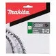 Pildil on Makita saeketas, mis on mõeldud Corian komposiitkivile, ning pakendil on näha saeketta hambaid.