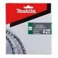 Pildil on Makita saeketas, mis on mõeldud sandwich paneelide jaoks, nähtav pakend ja saeketta detail.