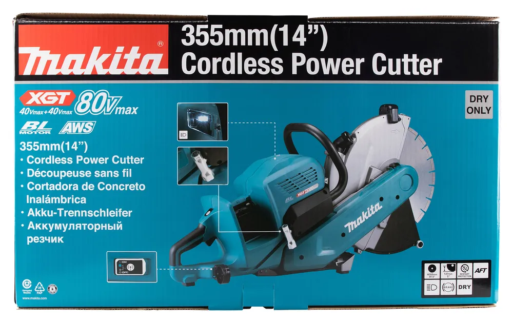 Pildil on näha Makita 355 mm akulõikur CE002GZ01.