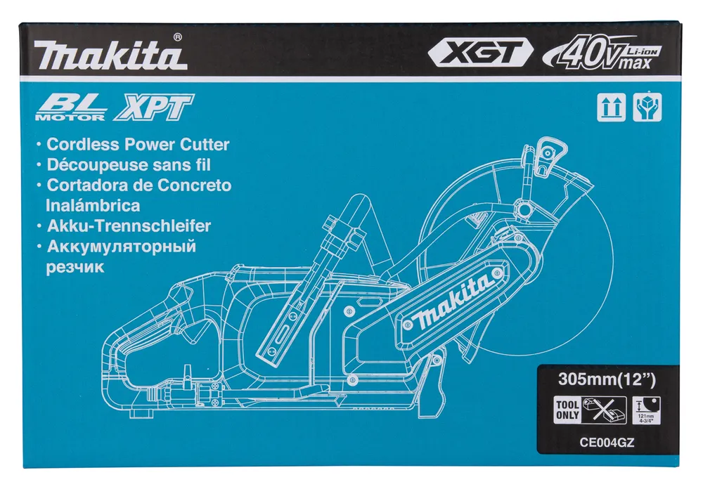 "Makita" akumuliatorinis pjoviklis CE004GZ, XGT, be akumuliatoriaus ir įkroviklio
