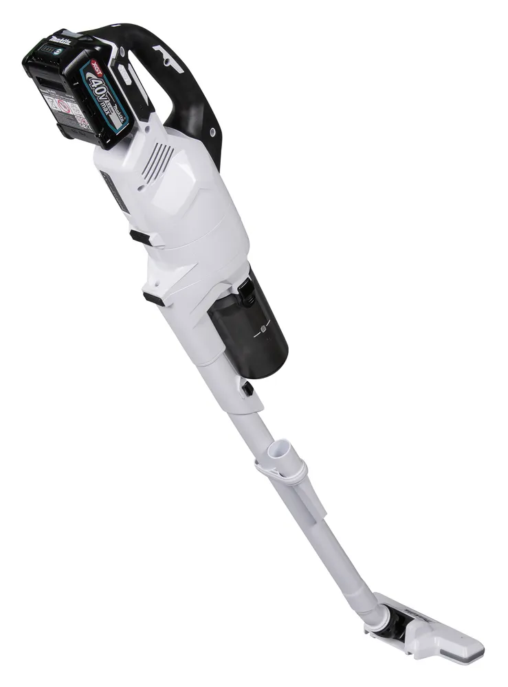 Pildil on Makita akuvarstolmuimeja CL003GD203, millel on paigaldatud aku.