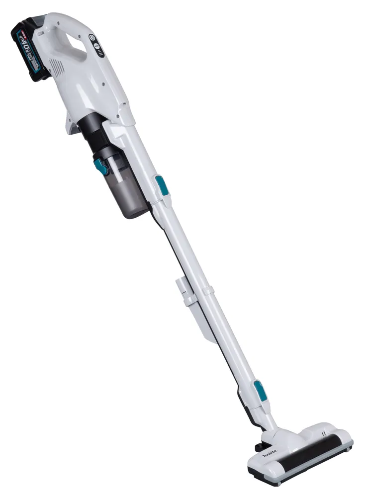 Pildil on Makita aku varstolmuimeja CL004GD101, XGT, mis on varustatud eemaldatava akuga.