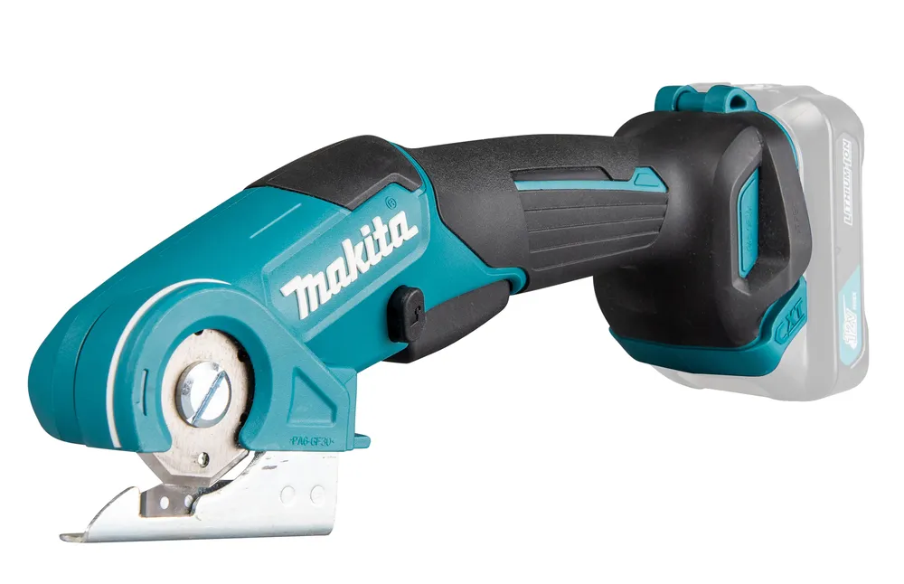 Pildil on Makita akuuniversaallõikur CP100DZ, mis on mõeldud materjalide lõikamiseks.