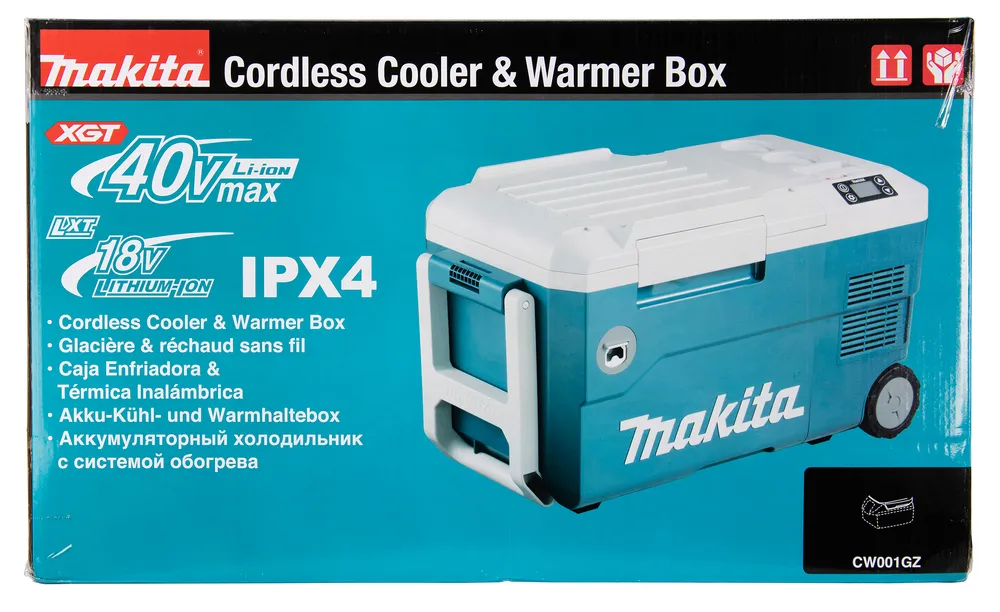 Makita аккумулятор холодный- и тепловой ящик CW001GZ, без аккумулятор и зарядное устройство