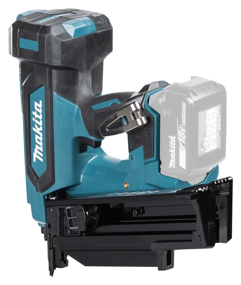 Pildil on näha Makita akunaelapüstol DBN901ZK koos 18V akuga.