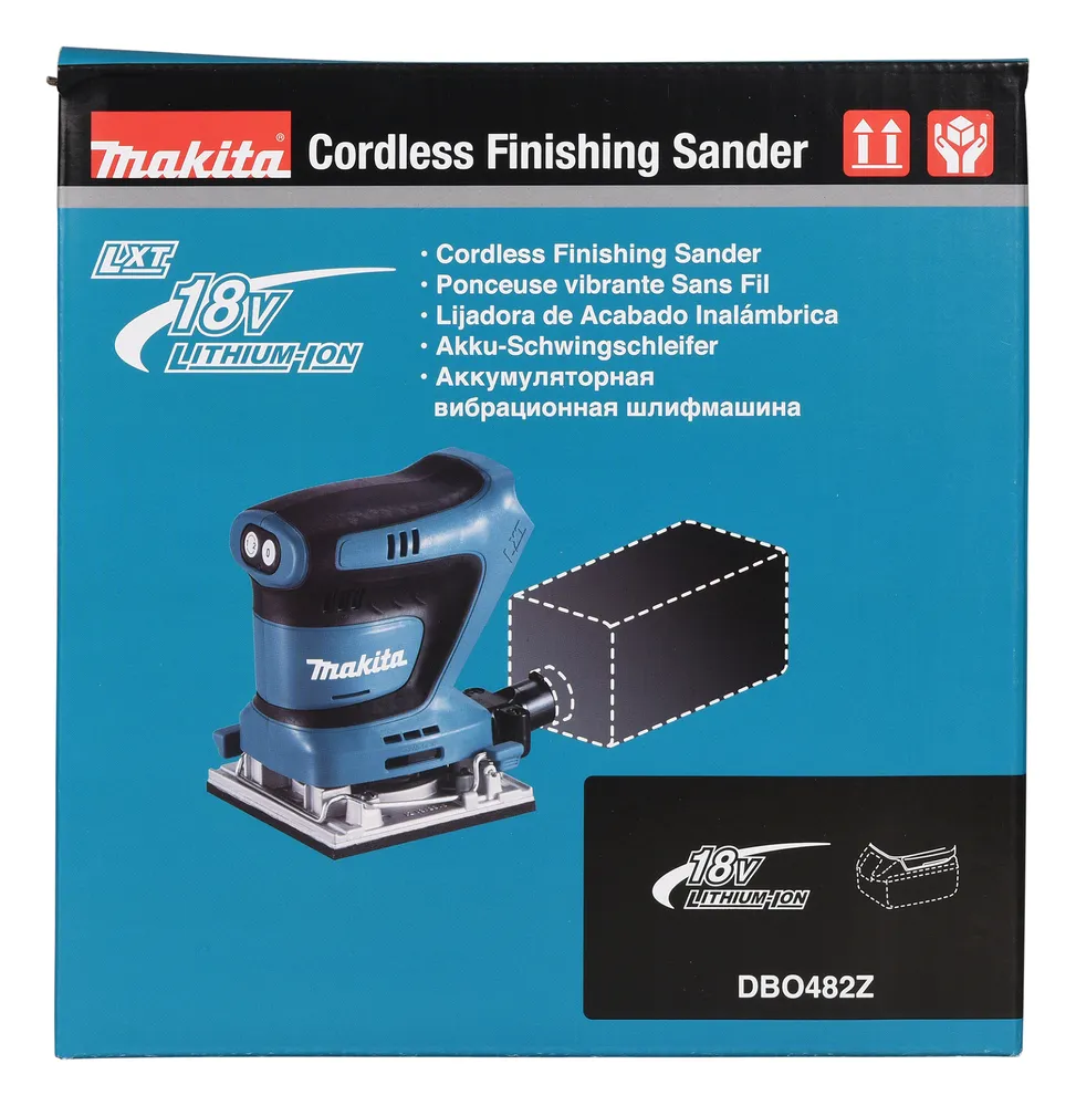 Аккумуляторная шлифовальная машинка Makita DBO482Z, без аккумулятора и зарядного устройства