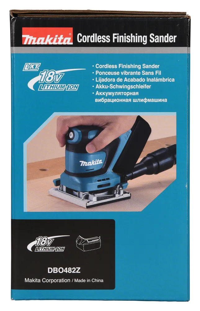 Аккумуляторная шлифовальная машинка Makita DBO482Z, без аккумулятора и зарядного устройства