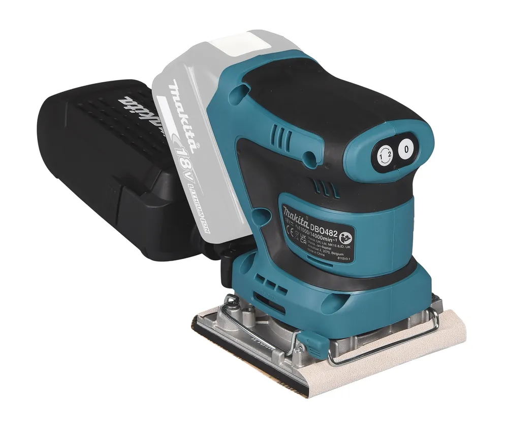 Аккумуляторная шлифовальная машинка Makita DBO482Z, без аккумулятора и зарядного устройства
