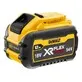 Pildil on kollane-must DeWalt XR Flexvolt 18/54 V 12,0 Ah aku.