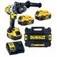 Pildil on DeWalt DCD996P3 akulööktrell koos kolme aku, laadija ja kohvriga.
